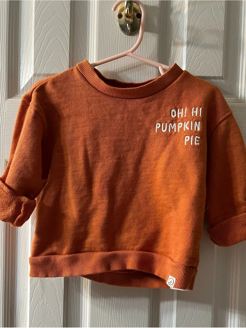 Kids 2t Little Planet by Carters Orange 'Oh! Hi Pumpkin Pie' Pullover Sweatshirt